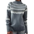 thumbnail image 1 of Chandail en Tricot pour Femmes Hiver Chaud Chandail Ample Col Roulé Décontracté Doux Fil Confortable Automne, 1 of 4