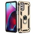 thumbnail image 2 of SaniMore Tri-layer Case for Motorola Moto G Stylus 5G(2022) 6.8", 360°Rotating Holder/Kickstand Rugged PC Back TPU Bumper Magnetic Car Mount Shockproof Anti-fall Heavy Duty Protective Case, Gold, 2 of 8