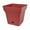 Burgundy, variant on Mintra Garden - 14.5in Square - Large Garden Pot With Wheels (14.5inW x 15inH)