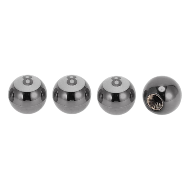Tapones de Vástago de Válvula de Neumático Decorativos Tono Titanio Patrón Número 8 Cubiertas de Polvo de Válvula de Neumático 7x19mm Plástico Cobre 4 Pcs