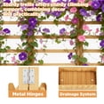 thumbnail image 4 of Foldable Planter Box with Trellis & Drainage Holes, Ideal for Climbing Plants, Fits Small & Large Spaces, Natural Wood, 4 of 10