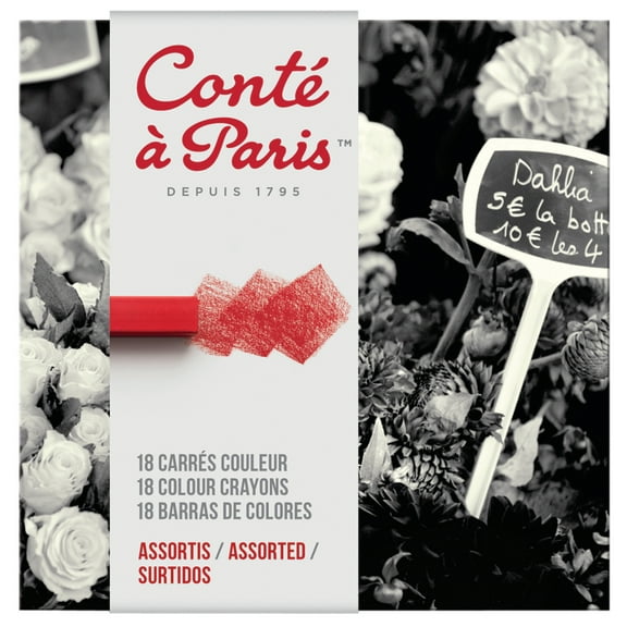 Conte Crayon Set, 18-Color Box Set