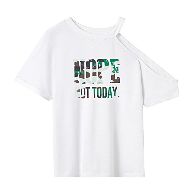 Camiseta para mujer, ropa de calle, camiseta ligera con cuello redondo para caminar, vacaciones, mujer SG