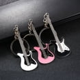 thumbnail image 1 of 3 llaveros de metal de moda con forma de guitarra, llavero colgante para coche, llavero decorativo para mochila, útil y práctico, 1 of 5