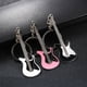 thumbnail image 1 of LLavero de Metal de moda con forma de guitarra, cadena colgante, llavero de coche, mochila, anillo decorativo, útil y práctico, 3 uds. BRILLAR  Rojo Verde, 1 of 5