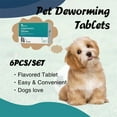 Canine Dewormer,Dewormer for Dogs Cat Dewormer Tablets 6 Tablets/box