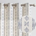 thumbnail image 1 of Cortinas Jinchan Boho, mezcla de lino azul, 160 x 160 cm, 2 paneles, 1 of 7