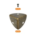 thumbnail image 3 of 20 Pcs Metal Edge Guard, 23mm Decorative Box Corner Cover, Furniture Corner Edges Protector with Mounting Screws, Bronze, 3 of 6