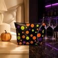 thumbnail image 6 of Halloween Zipper Cosmetic Bag, Multi Patterns Spooky Makeup Pouch, Reusable Canvas Travel Storage Bag for Toiletries, Accessories, Vanity Organizer, 6 of 7