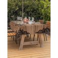 thumbnail image 3 of Outdoor Tablecloth with Umbrella Hole for Patio/Picnic/Party/Camping, Vintage Boho Waterproof Table Cloth Rectangle Table Cover Washable, Farmhouse Retro Brown Wooden Grain (60"x 120"), 3 of 8