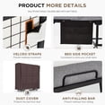 thumbnail image 6 of Hommow 75"x46" Folding Bed with 5" Memory Foam Mattress, Queen Size Foldable Rollaway Bed with Mattress, Portable Beds with Metal Frame & Side Pocket, 6 of 8