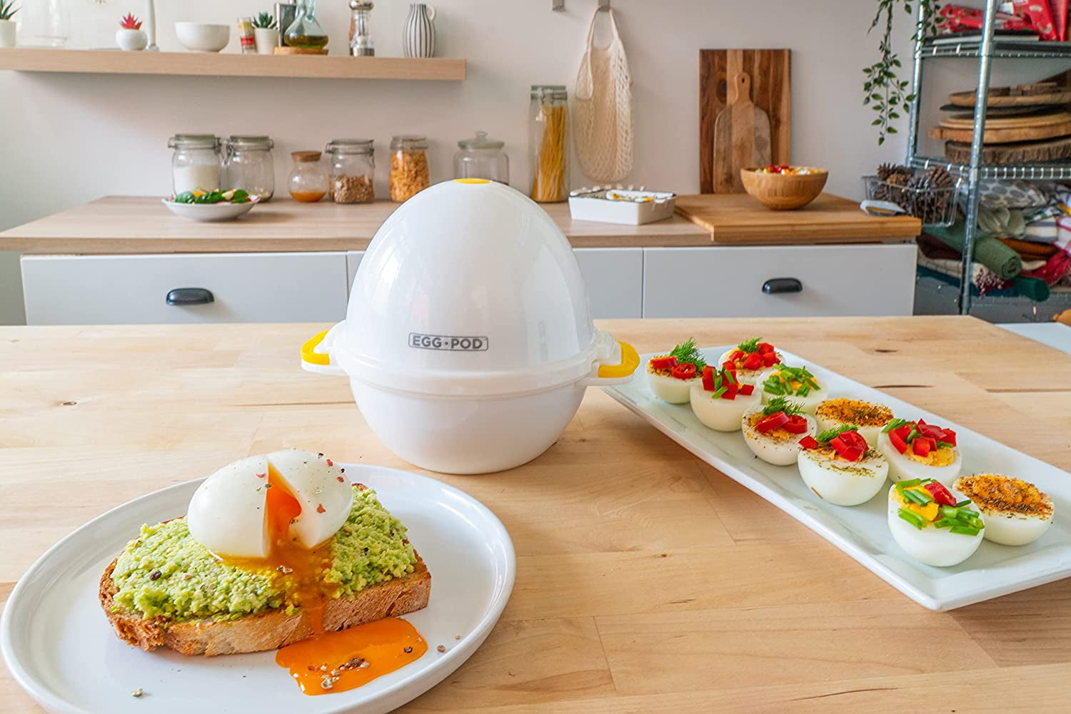 Egg Pod - Microwave Egg Cooker that Perfectly Cooks Eggs and Detaches the  Shell! As Seen on TV