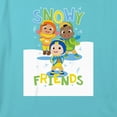 thumbnail image 2 of Girl's CoComelon Snowy Friends Graphic Cropped T-Shirt Blue X Large, 2 of 3