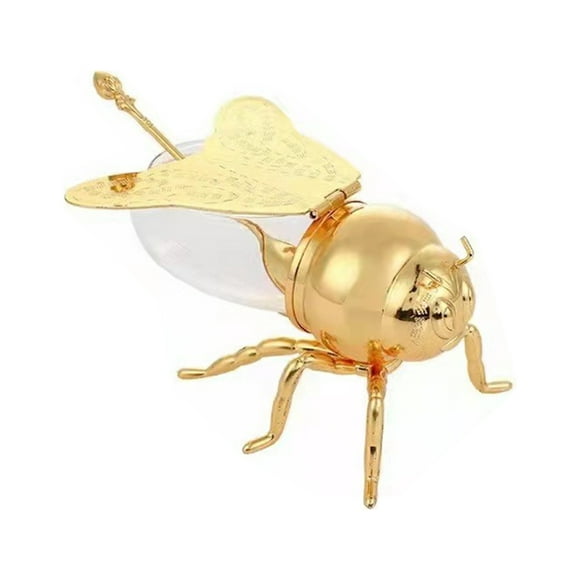Metal Luxury Bee Honey Pot LUXURIOUS BEE HONEYPOT Kitchen Honey Storage Seasoning Jar (Gold, Ready in Stock)