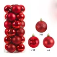 thumbnail image 3 of 24 bolas navideñas de 3/4/6 cm, bolas grandes para árbol de Navidad, adornos colgantes para decoración de fiestas, regalos de Navidad de Año Nuevo 2025, accesorios, 3 of 5