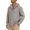 Gray, variant on Hoodies Men Linen Hoodie With Button Front Casual Long Sleeve Summer Pullover