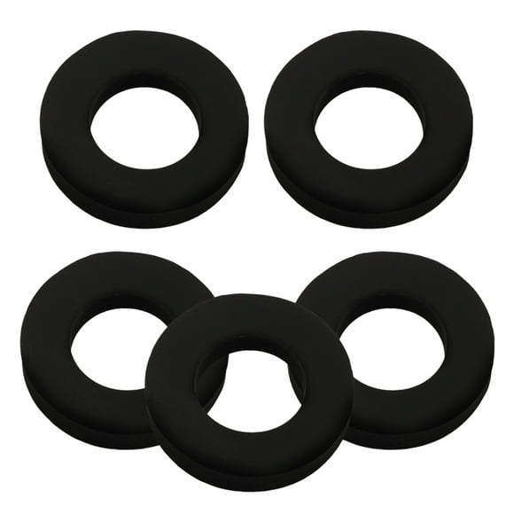 HEALEEP 5Pcs Black Soda Maker Sealing Rings Prevent Gas Leakage 0.94X0.94X0.12In