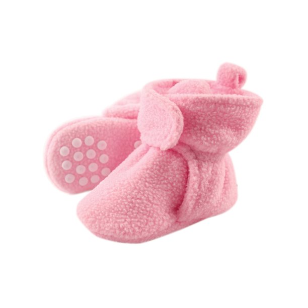 Luvable Friends Fleece Lined NonSkid Soft Sole Booties (Baby