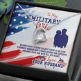 thumbnail image 2 of To My Wife Stronger Woman Military Wife Forever Necklace w Message Card, 2 of 20
