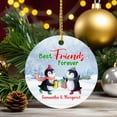 thumbnail image 3 of Best Friends Penguin Forever Christmas Ornament 2025, Personalized Best Friends 1st Xmas Ornament, Custom Name Penguin Friends Ornaments, Hanging Tree Christmas Decor Holiday Present mtvXFj, 3 of 6