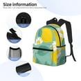 thumbnail image 5 of Daiia Lemons Chamomile Flowers And Leaves School Backpack for Men Women, Unisex Large Waterproof Bookbag Schoolbag Casual Daypack for High School/College/Teens/Travel/Work Black, 5 of 8