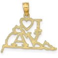 thumbnail image 3 of 10K Yellow Gold Solid Virginia State Pendant, 3 of 6