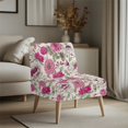 thumbnail image 3 of HELLHERO Dustproof Stain Protection Armless Accent Chair Protector for Armless Chair, Accent Chair Cover Watercolour Retro Floral Style, 3 of 8