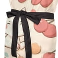 thumbnail image 5 of BZSMCE Chef Kitchen Apron 2 Pockets In Peach Cherry White Cat Printed, 5 of 9