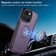 thumbnail image 4 of Decase Magnetic PU Leather Wallet Phone Case for iPhone 14 Plus, RFID Blocking, Mag-Safe Compatible, 2-in-1 Removable Card Holder,Shockproof Flip PU Leather Phone Cover,Purple, 4 of 10