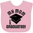 thumbnail image 3 of Inktastic My Mom Graduated Boys or Girls Baby Bib, 3 of 4