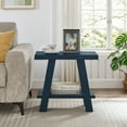 thumbnail image 2 of Roundhill Furniture Athens Contemporary Wood Shelf Side Table in Navy Blue, 2 of 7