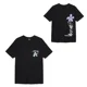 thumbnail image 4 of Camiseta de manga corta de algodón, camisa deportiva de tendencia, vestido para parejas, estampado holgado, manga media, conjuntos familiares a juego, 4 of 5
