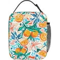 thumbnail image 2 of Colorful Orange Insulated Lunch Bag, Reusable Lunch Box Tote Bag For Office Work Picnic Travel Women/Men, 2 of 6