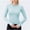 Blue, variant on Naittoop Women Long Sleeve Yoga Top Workout Shirt Athletic Running Activewear Tee Lightweight Training Fitness Sportswear UPF 50 Sun Protection