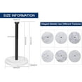 thumbnail image 3 of CZQ Standing Paper Towel Holder, Kitchen Paper Towel Tissue Holder- for Bathroom Kitchen Countertop, Standard or Jumbo-Sized Roll Paper (with Marble Base,Black), 3 of 8