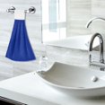 thumbnail image 6 of Haosy 2 Pack Kitchen Wash Cloths with Hanging Loops Absorbent Absorbent Quick Drying Hand Towels, Dark Blue, 6 of 7