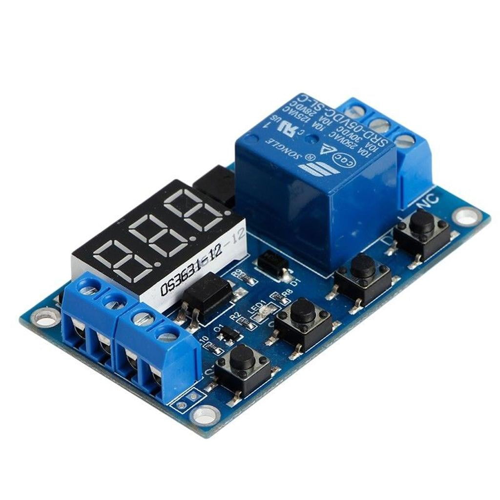 Details about   DC12V LED Display Digital Delay Timer Control Switch Relay Module PLC Automation 