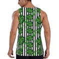 thumbnail image 3 of Fotbe Palm Greenery Pattern Men's Quick Dry Workout Tank Top Gym Muscle Tee Fitness Bodybuilding Sleeveless T Shirt Breathable Workout Shirt-3X-Large, 3 of 9