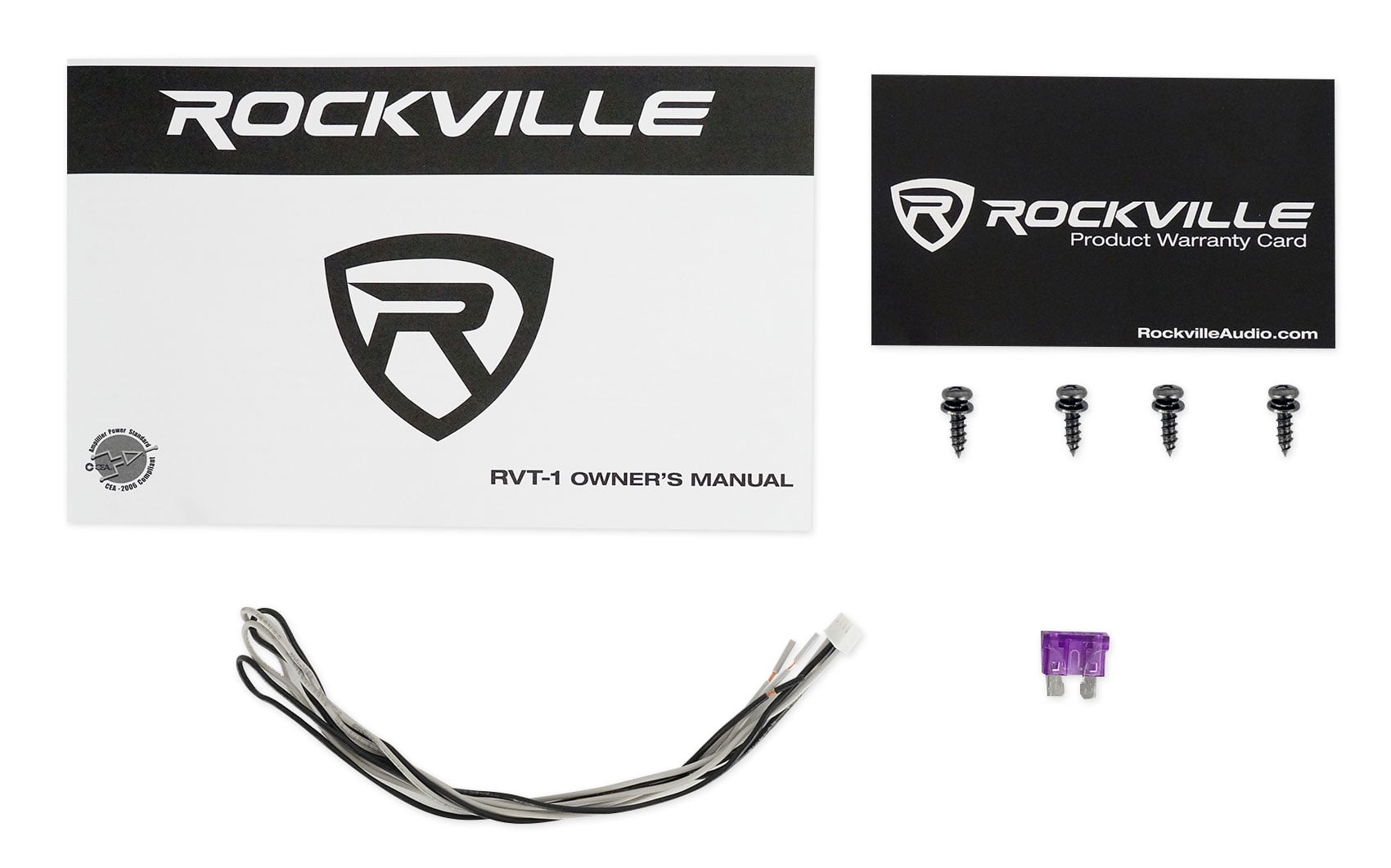Rockville RVT-1 1000w Peak/250w RMS 2 Channel Car Amplifier Stereo Amp