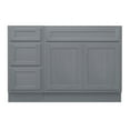 thumbnail image 5 of 51 in. W x 21 in. D x 32.5 in. H Bath Vanity Cabinet without Top in Silver, 5 of 5