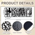 thumbnail image 2 of HELLOYOUNG 4 Pieces Retro and Artistic  Rustic  Square  Wall Decor Farmhouse Wall Decor for Living Room Metal Hollow Carved Design Arcane Symbol  Metal Decorative for Home   Christmas Supplies, 2 of 8
