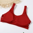thumbnail image 6 of Sngxgn Bikini Set for Women Two Piece Swimsuit V Neck Top Wide Straps Mid Rise(Red,S), 6 of 7