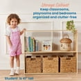 thumbnail image 3 of ECR4Kids Streamline 2-Shelf Double-Sided Storage Cabinet, 30in, Classroom Furniture, Natural, 3 of 9