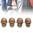 thumbnail image 4 of 4PCS Skull Style Tire Valve Caps Universal for Cars Trucks  Motorcycles, 4 of 7