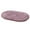 Grey Purple, variant on Farfi Solid Color Fluffy Non-Slip Water Absorption Bathroom Bedroom Mat Pad Carpet Rug (Wine Red,Oval,30*50cm)