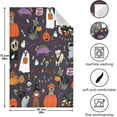 thumbnail image 3 of SKYSONIC Halloween Night with Cute Animals Kitchen Dish Towel Set,Drying Kitchen Towels Tea Towels Gift Set for Drying Cleaning Cooking Baking 6Pcs, 3 of 7