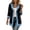 Black, variant on Womens Shirt Jacket Denim Patchwork Lapel Collar Dressy Button down Long Sleeve Loose Shackets