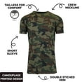 thumbnail image 2 of Men's Camo Print Short Sleeve T-Shirt, Crew Neck, Tagless, Cotton Blend, Fitted Style (S-2XL), 2 of 4