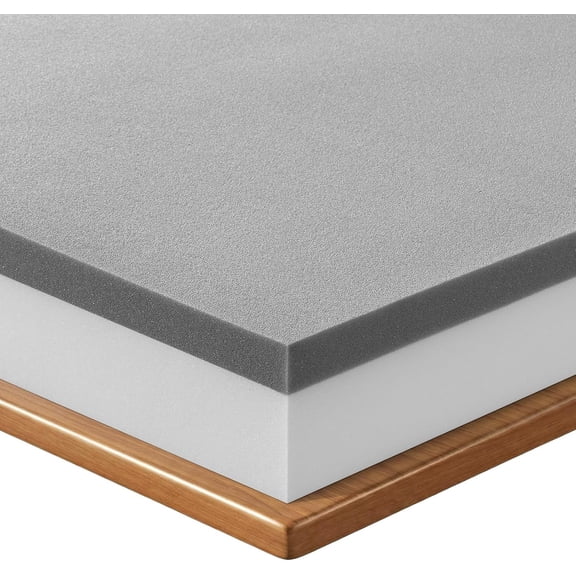 2 Inch Queen Size Firm Mattress Topper, High Density Foam