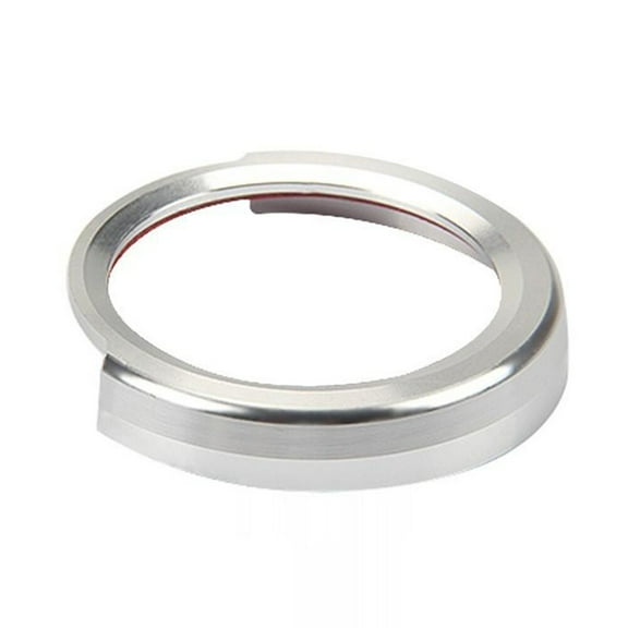 Diekin Start Stop Button Ring Push Button Ignition Switch Decor Frame Cover Trim Sticker for (Silver)